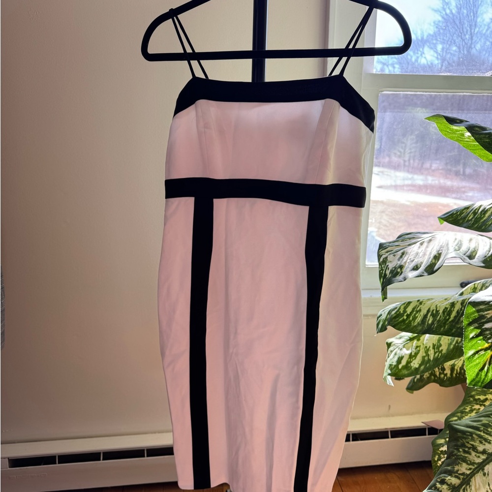 Elegant Black and White Dress